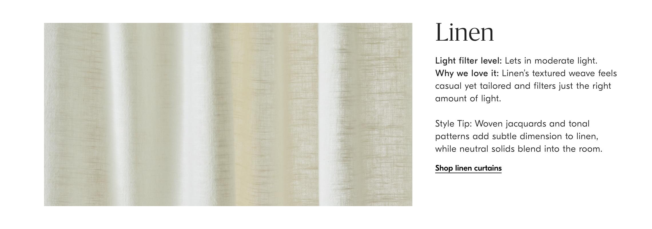 linen curtains